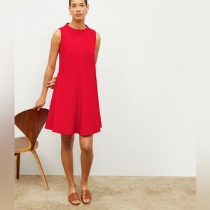 MM LaFleur The Malala Dress Flame Red A-Line Recycled WonderTex Pockets Size 4